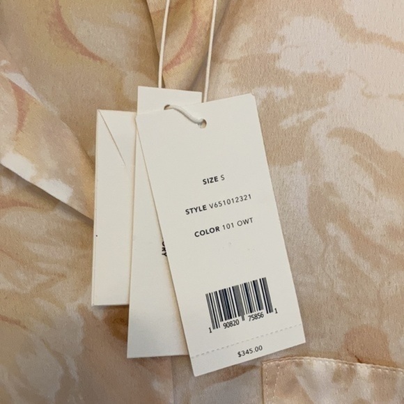 Vince Magnolia Band Collar Blouse Size S - Picture 7 of 7